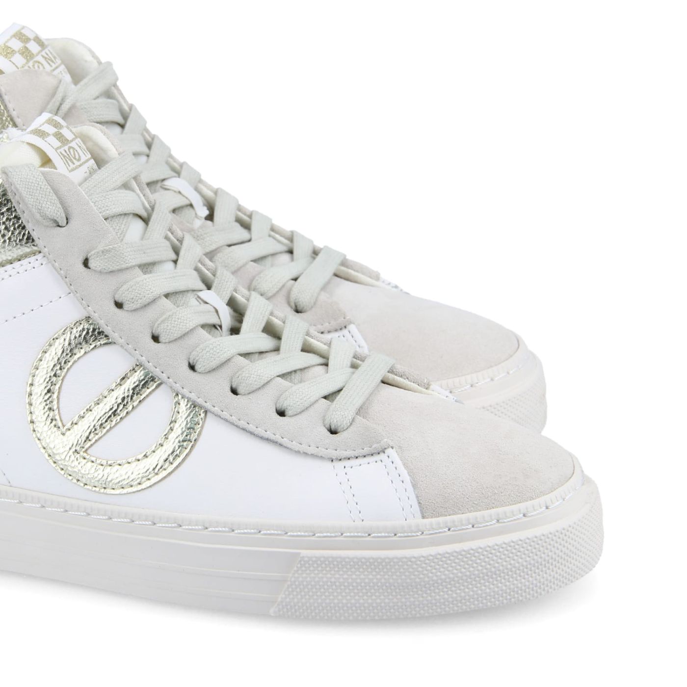 STRIKE MID CUT - NAPPA/FOLY - WHITE/GOLD